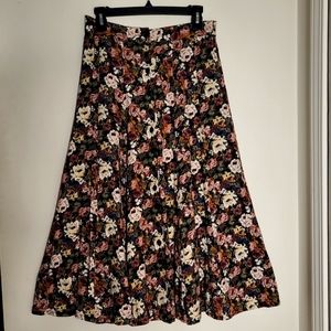 Express Midi Floral Skirt